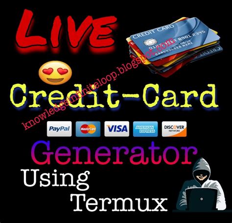 Install Live Credit Card Generator Tool On Termux Live Cc Working