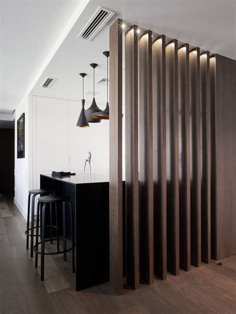 Vertical Wood Slat Wall Divider Wall Design Ideas