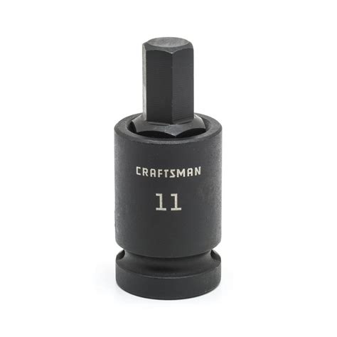 Craftsman Impact Hex Bit Socket 12 In Drive 11 Mm Easy To Read