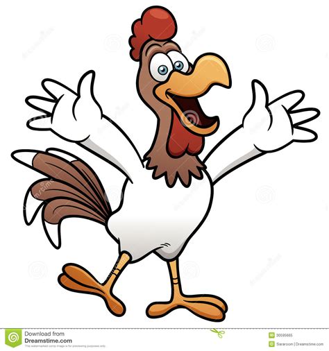 Cartoon Happy Chicken Royalty Free Stock Photo Image