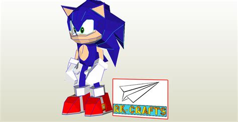 Sonic Papercraft Normal By Rk Crafts On Deviantart