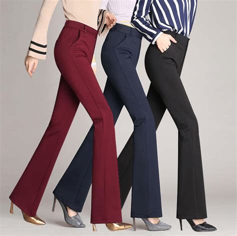 2018 New Autumn Women High Waist Pants Fashion Office Lady Stretch Ol