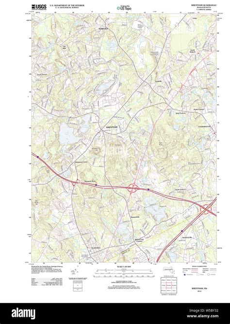 Massachusetts Usgs Historical Topo Map Ma Wrentham 20120611 Tm