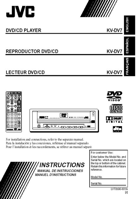 Jvc Car Stereo System Kv Dv7 User Guide
