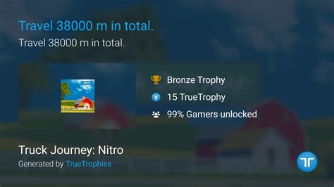 Travel 38000 M In Total Trophy In Truck Journey Nitro Asia Ps4