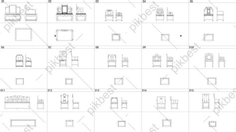 Furniture Cad Blocks Armchairs In Elevation View Vlrengbr