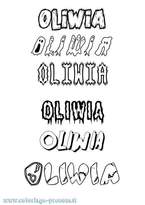 Coloriage Du Prénom Oliwia à Imprimer Ou Télécharger Facilement