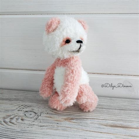 Crochet Pink Panda Amigurumi Teddy Bear Collection Bear Cute Etsy