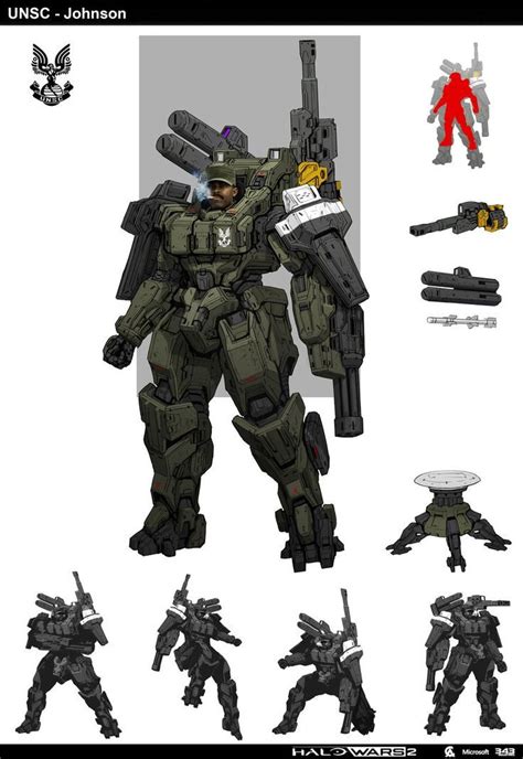 Image Result For Halo Wars 2 Sergeant Johnson Mech Halo Armor Armor