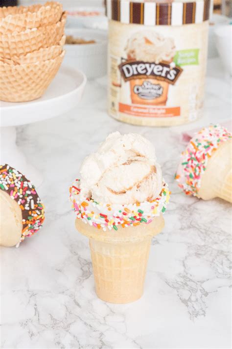DIY Dipped Ice Cream Cones For A Summer Party Treats And Trends