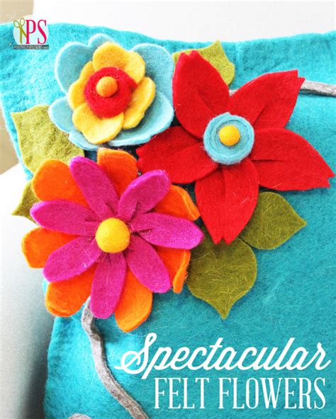 Diy Felt Flowers Positively Splendid Crafts Sewing Recipes And
