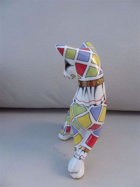 Paul Cardew Cool Catz China Harlequin Cat Boxed Ebay