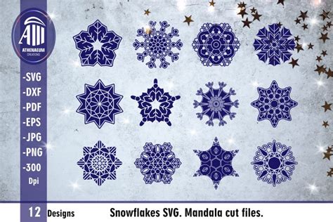 If you like this free svg, please share it on pinterest! 3D Snowflake Mandala Svg Project - Layered SVG Cut File ...