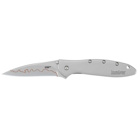 Kershaw Leek Folding Knife Straight Edge Stainless Steel