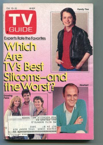 tv guide tv s best and worst sitcoms new york metropolitan edition oct 1987 vg ebay