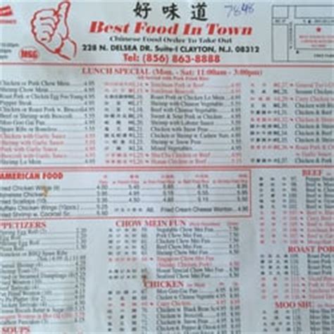 Order food online from your favorite neighborhood spots in mays landing, nj. Best Food In Town Chinese Kitchen - Chinese - 232 S Delsea ...