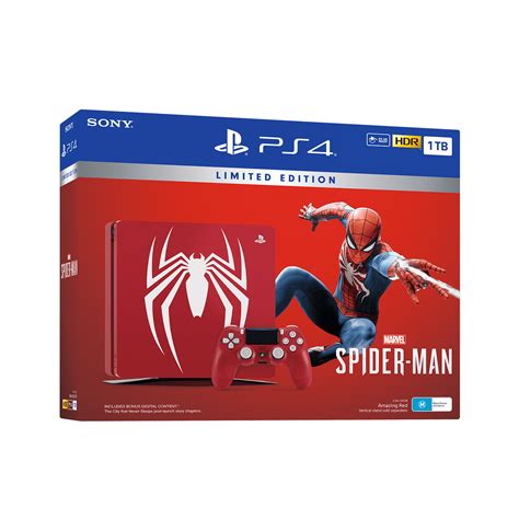 Playstation 4 1tb Marvels Spider Man Limited Edition Console With A Game