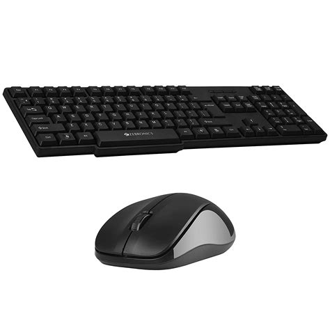 Buy Zebronics Zeb Companion 107 Wireless Keyboard And Mouse Combo With