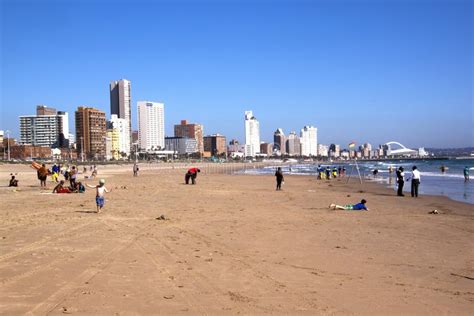 Early Morning On Beach In Durban South Africa Editorial Stock Image