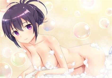 Ng Tedeza Rize Gochuumon Wa Usagi Desu Ka 1girl Bath Bathtub Blush Breasts Bubble