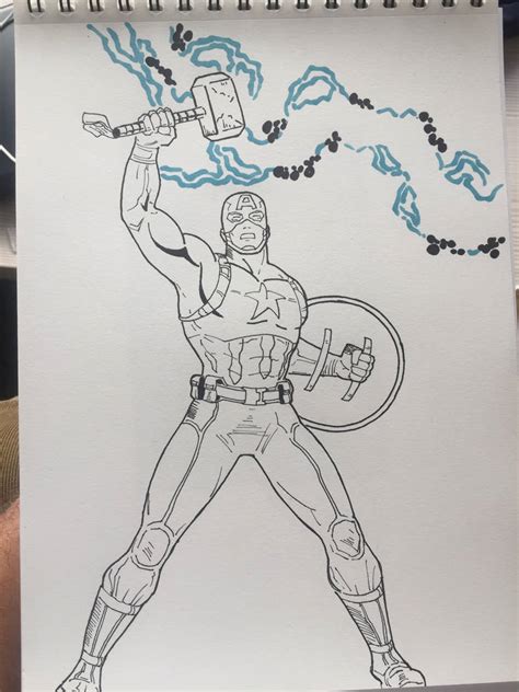 Captain America Mjolnir By Julianomarold On Deviantart