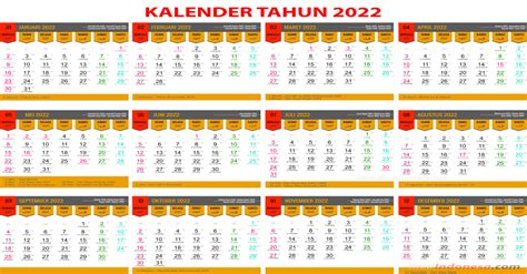 Free Download Kalender 2022 Lengkap Dengan Tanggal Merah Imagesee