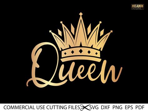 Queen With Crown Svg Black Woman Crown Svg Melanin Svg Afro Etsy