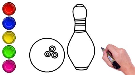 How To Draw A Bowling Ball And Pins How To Draw A Game Controller Step