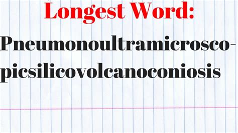 There are actually several words that might be considered as the. The Longest Word ...