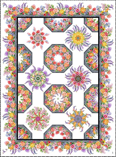 Decoupage Kaleidoscope Quilt Pattern