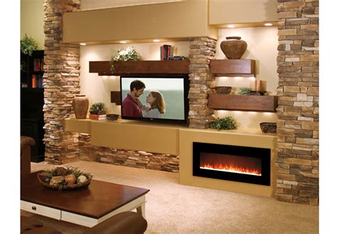 You'll receive email and feed alerts when new items arrive. Essex 50 Inch Crystal Electric Wall Mounted Fireplace Black