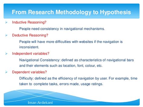 Writing a hypothesis begins with a research question that you want to answer. Introduction to Quantitative Research Methods