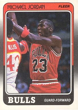 Doesn't get better than the jordan fleer rookie card. 1988 Fleer Michael Jordan #17 Basketball Card Value Price Guide