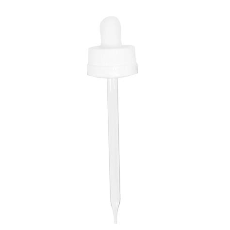 4 Oz White Child Resistant Glass Dropper Fh Packaging