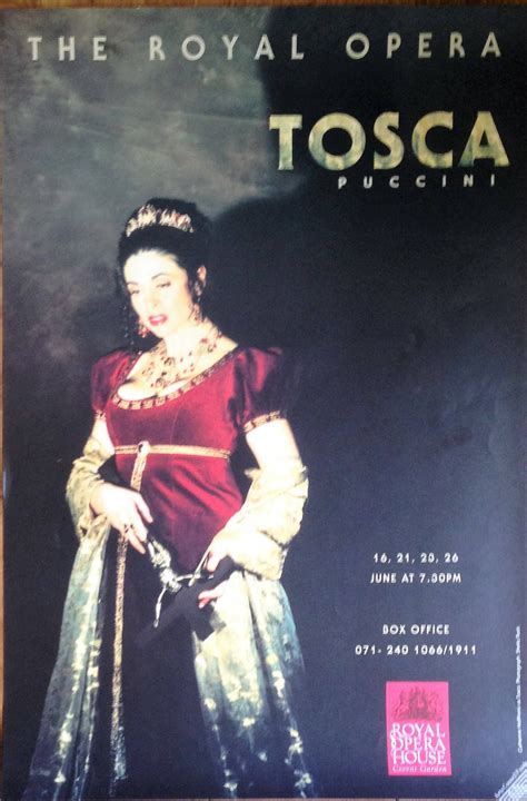 Vintage Opera Poster Royal Opera House Covent Garden Giacomo Etsy
