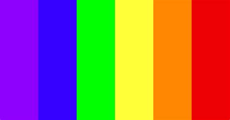 Neon Rainbow Color Scheme Blue
