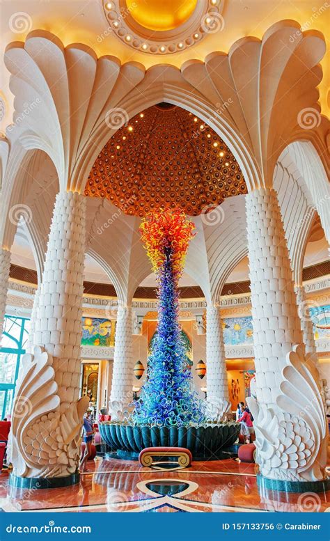 Interior Of The Atlantis Hotel In Dubai Uae Editorial Photo Image Of
