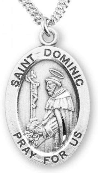 St Dominic Sterling Silver Medal 78 Your Choice Of Chain 6877