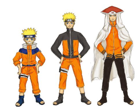 Naruto Evolution Colored By Asa2705 On Deviantart