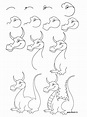 Pic > how to draw a step by step dragon easy