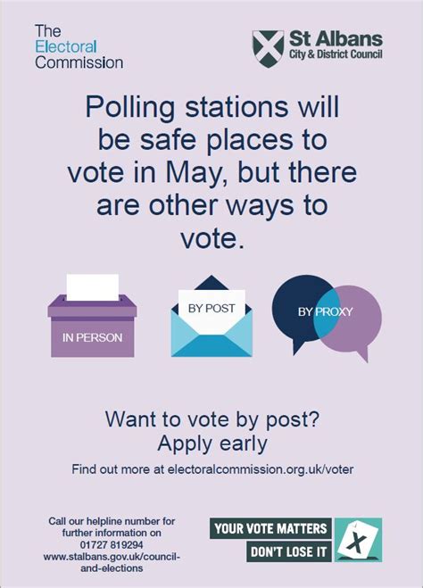 Voting Safely At Next Years Elections St Albans City And District