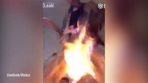 Watch The Horrifying Moment Man Sets His Crotch On Fire After Flaming