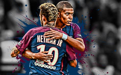 Neymar Kylian Mbappe Psg Famous Football Players Kylian Mbappe