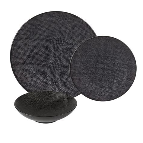 Assiette Creuse Vesuvio Noir Cm Table Passion Ambiance Styles