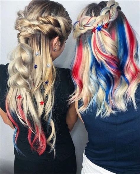 40 Top 4th Of July Hairstyles And Hair Colors For 2022 Women Girls Men