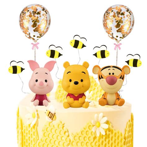 Buy MEMOVAN Winnie The Pooh Cake Topper, Pooh Bear Cake Topper Cupcake