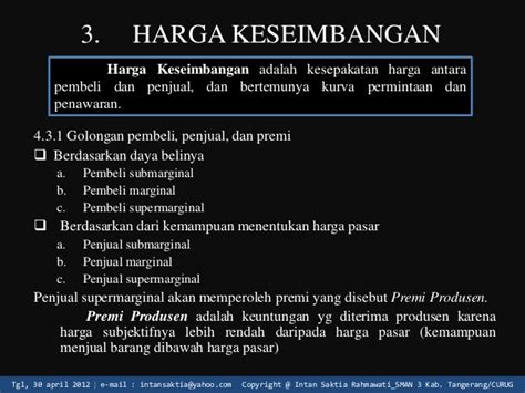 Tache submarginale d'une aile d'insecte. Permintaan, penawaran, dan harga keseimbangan ppt