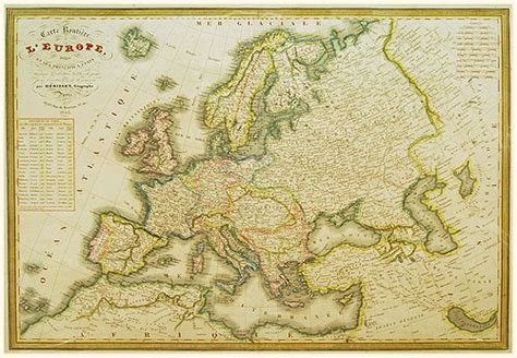 Map Of Europe Eustatache Herisson 1793 Europe Map Vintage World