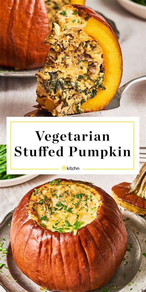 how to make a vegetarian stuffed pumpkin masterpiece recipe pumpkin pasta recipe vegetarian