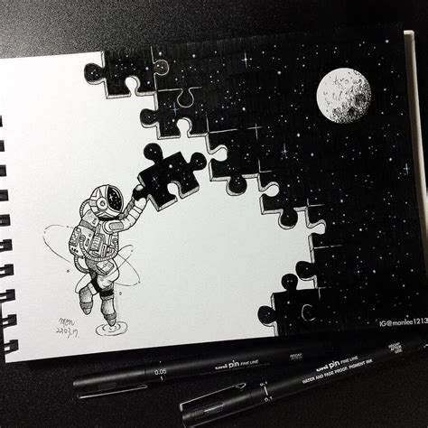 Ink Drawings Mostly In Space Space Drawings Ink Drawing Art Sketchbook